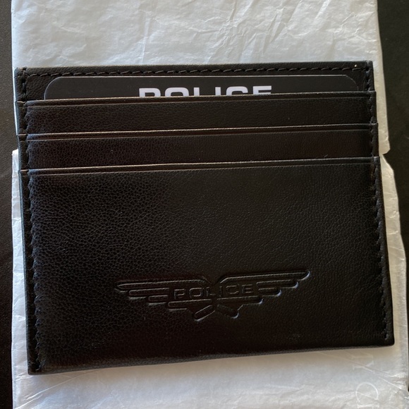 BNWOT  Police Leather Cardholder - Picture 2 of 7